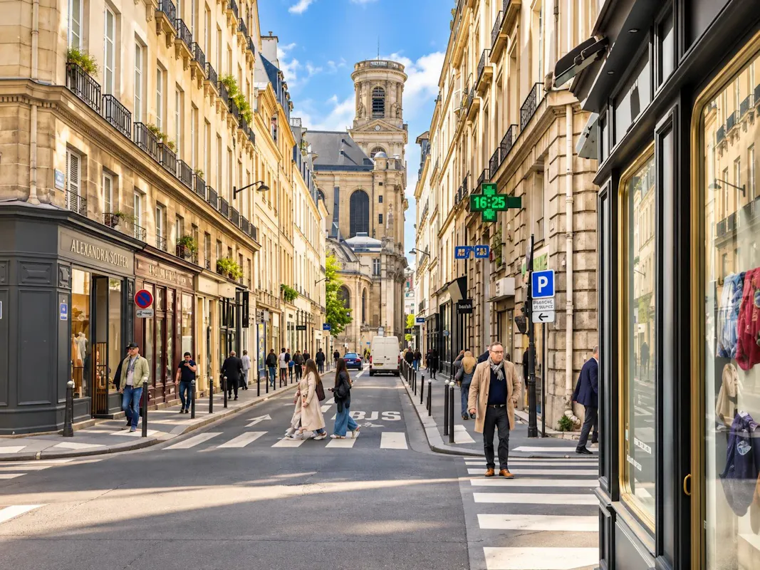 Studio 24 m², Paris 6e, vue 2