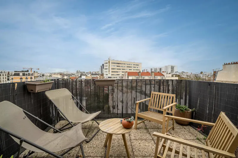 60 m² 3-room flat with 9 m² terrace, parc Georges-Brassens