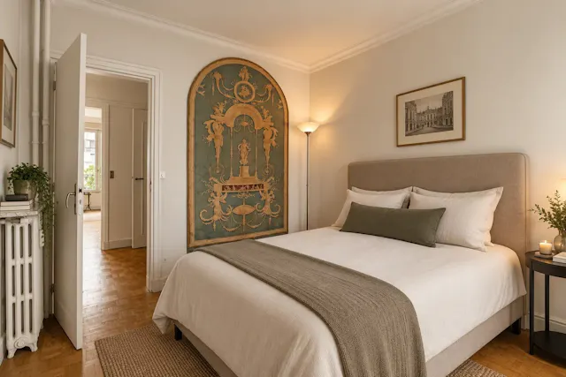 74 m² 4-room flat to renovate with three bedrooms and balcony on a courtyard, rue Spontini