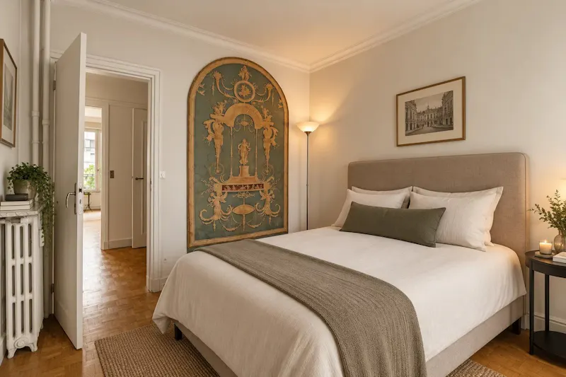 74 m² 4-room flat to renovate with three bedrooms and balcony on a courtyard, rue Spontini